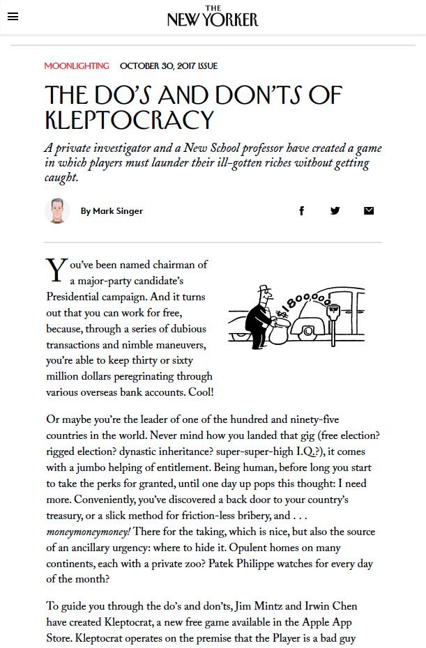 The New Yorker, Talk of the Town