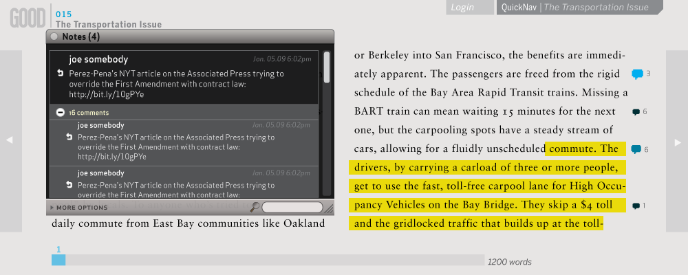 Annotation interface