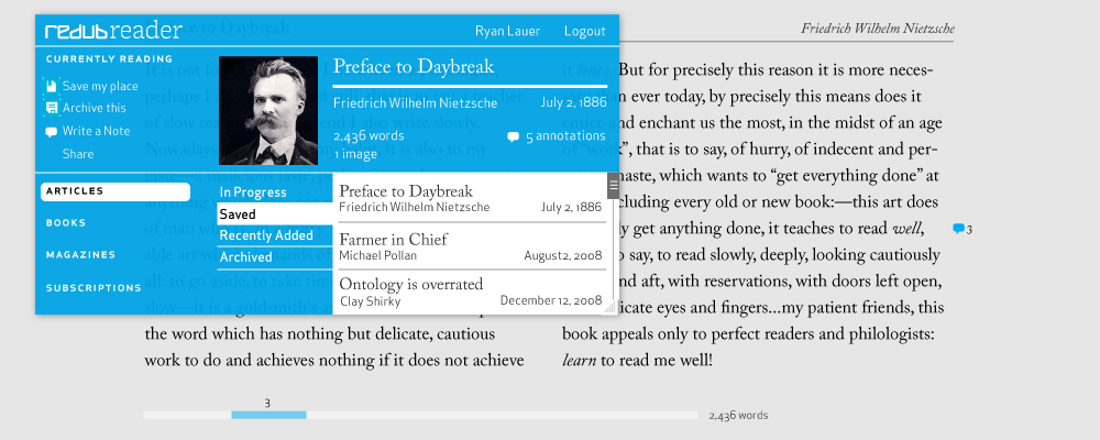 Wide-screen layout